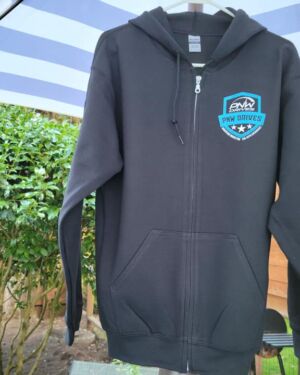Blue and White Club Shield Pullover Hoodie